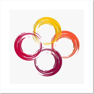 Energy Circle. Design with Vibrant Colors Posters and Art